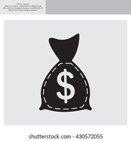 bag with money icon