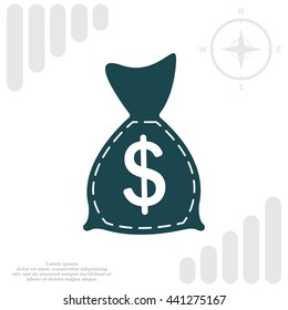 bag with money icon