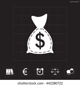 bag with money icon