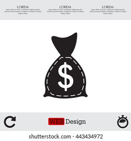 bag with money icon