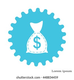 bag with money icon