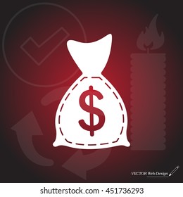 bag with money icon