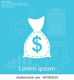 bag with money icon