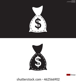 bag with money icon