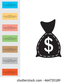 bag with money icon