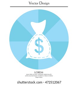 bag with money icon
