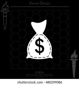 bag with money icon