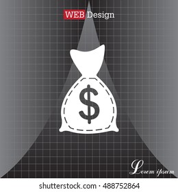 bag with money icon