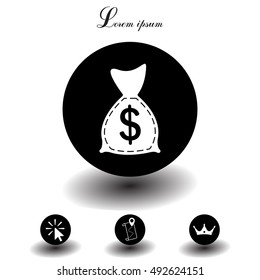 bag with money icon