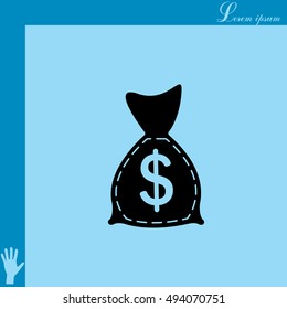 bag with money icon