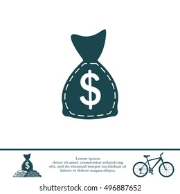 bag with money icon