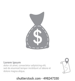 bag with money icon
