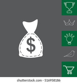 bag with money icon