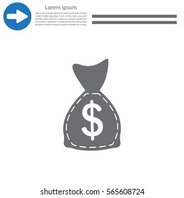 bag with money icon
