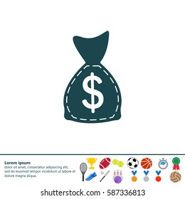 bag with money icon
