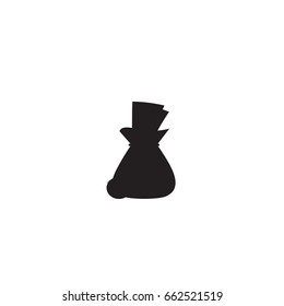 Bag with money icon