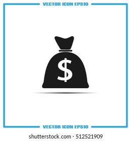 bag money icon vector illustration EPS 10