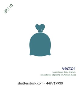 Bag of money, vector icon