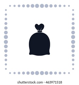 Bag of money, vector icon