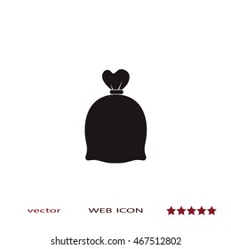 Bag of money, vector icon