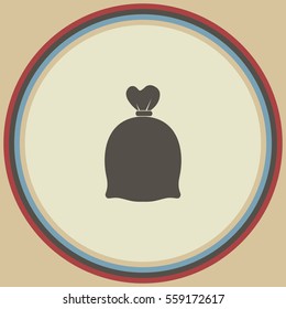 Bag of money, vector icon