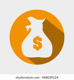 bag money yellow design