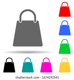 a bag multi color style icon. Simple thin line, outline vector of web icons for ui and ux, website or mobile application