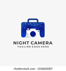 Bag Night With Camera Design concept Illustration Vector Template, Suitable for Creative Industry, Multimedia, entertainment, Educations, Shop, and any related business