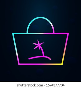 bag in nolan style icon. Simple thin line, outline vector of hotel icons for ui and ux, website or mobile application
