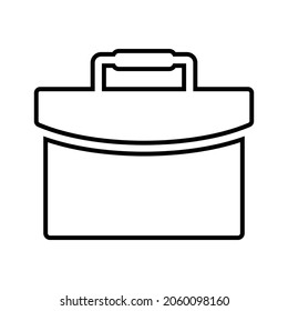 Bag, office, suitcase line icon. Outline vector.