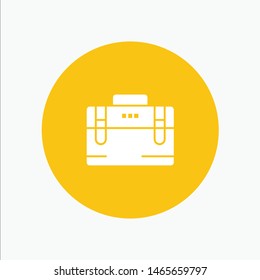 Bag, Office Bag, Working, Motivation. Vector Icon Template background