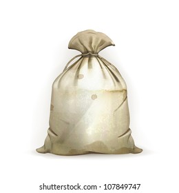 Bag, old-style vector isolated