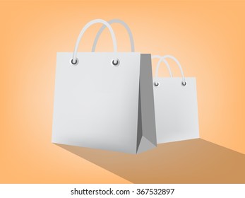 Bag on the transparent background,concept of bag,vector illustration,bag design,empty shopping bag.