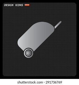 bag on wheels. icon. vector design