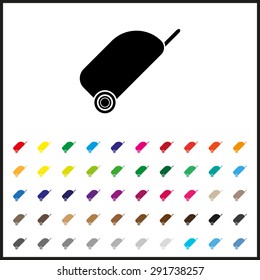 bag on wheels. icon. vector design