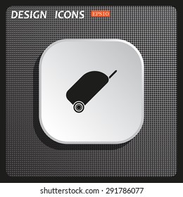 bag on wheels. icon. vector design