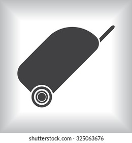 bag on wheels. icon. vector design