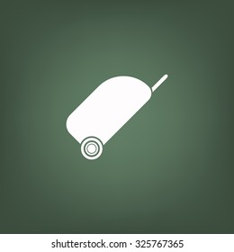 bag on wheels. icon. vector design