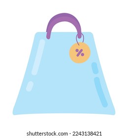 bag online shopping icon isolated