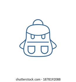 Bag for outdoor logo design vector template, Outdoor logo design concept, Icon symbol
