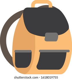 Bag pack trendy icon on white background for web graphic