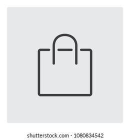 bag package line icon vector