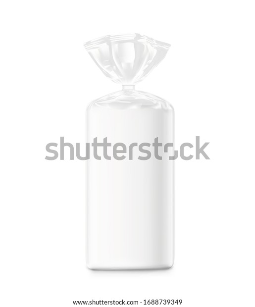 Download Bag Package Mockup Transparent Plastic Bag Stock Vector ...