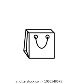 Bag package for shop icon