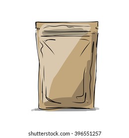 Bag packaging, sketch for your design