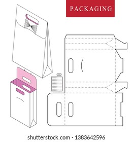 Package Templatevector Illustration Celebration Box Stock Vector ...