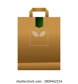 bag paper for brands image vector illustration design