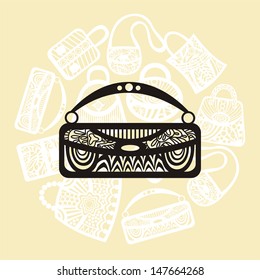 Bag pattern vector illustration