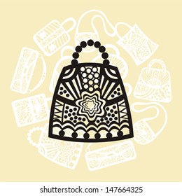 Bag pattern vector illustration