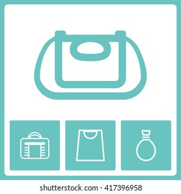 Bag picture. Web vector graphic. Design collection.